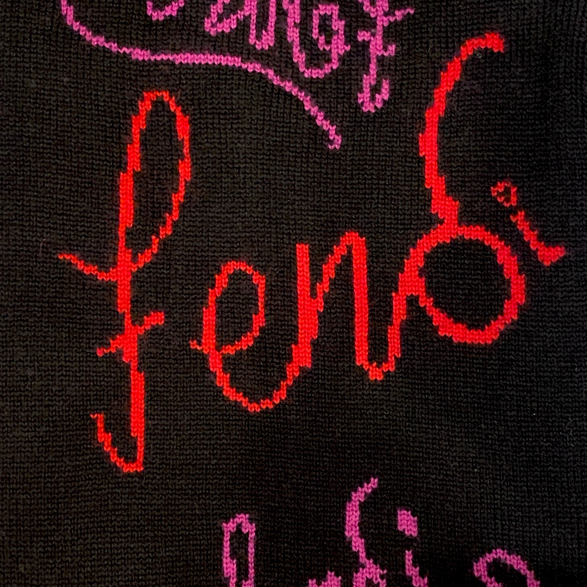Fendi x Noel Felding Motif Nero Woven Wool Scarf FXS124 at_Queen_Bee_of_Beverly_Hills