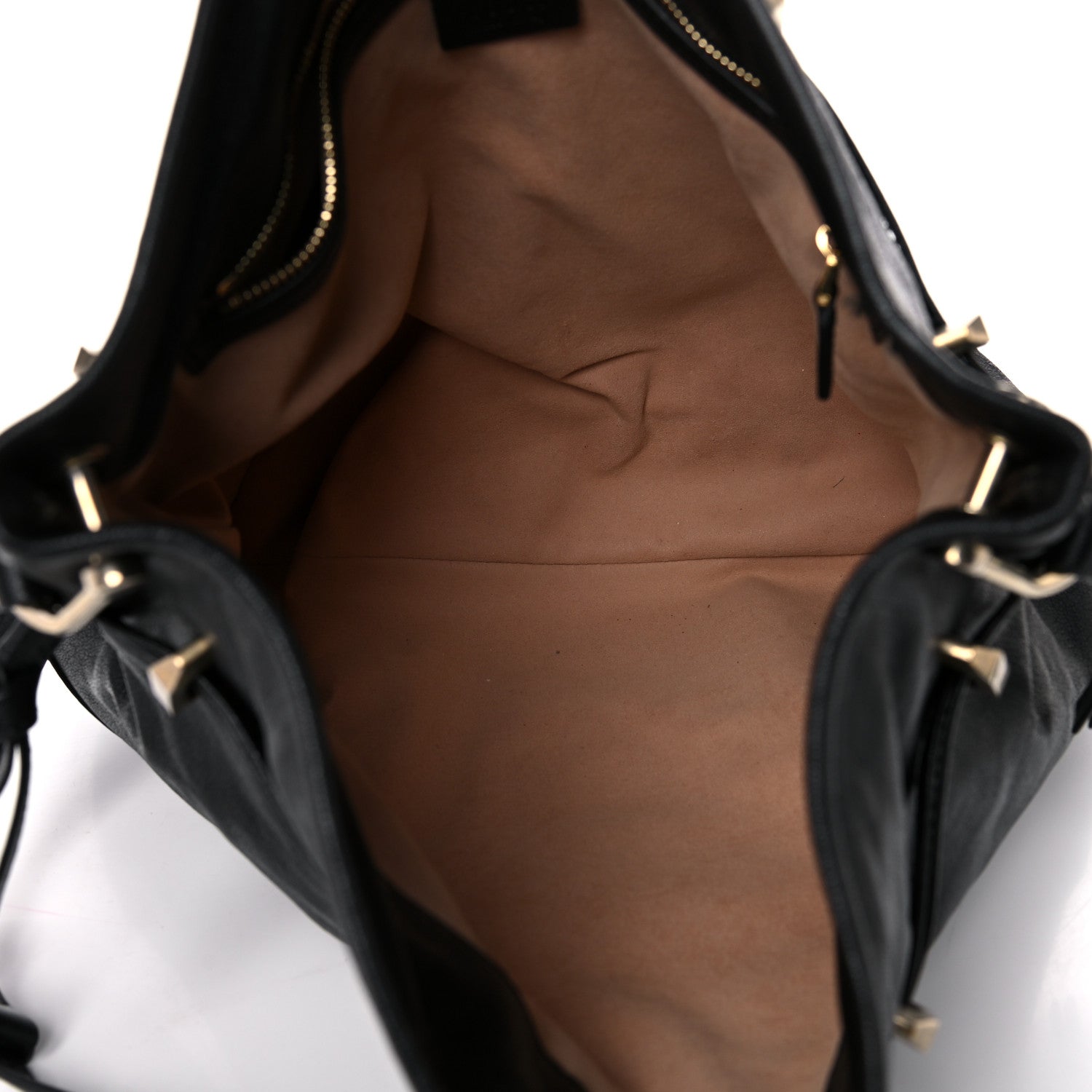 Gucci 1955 Morsetto Small Leather Horsebit Drawstring Black Bucket Bag at_Queen_Bee_of_Beverly_Hills