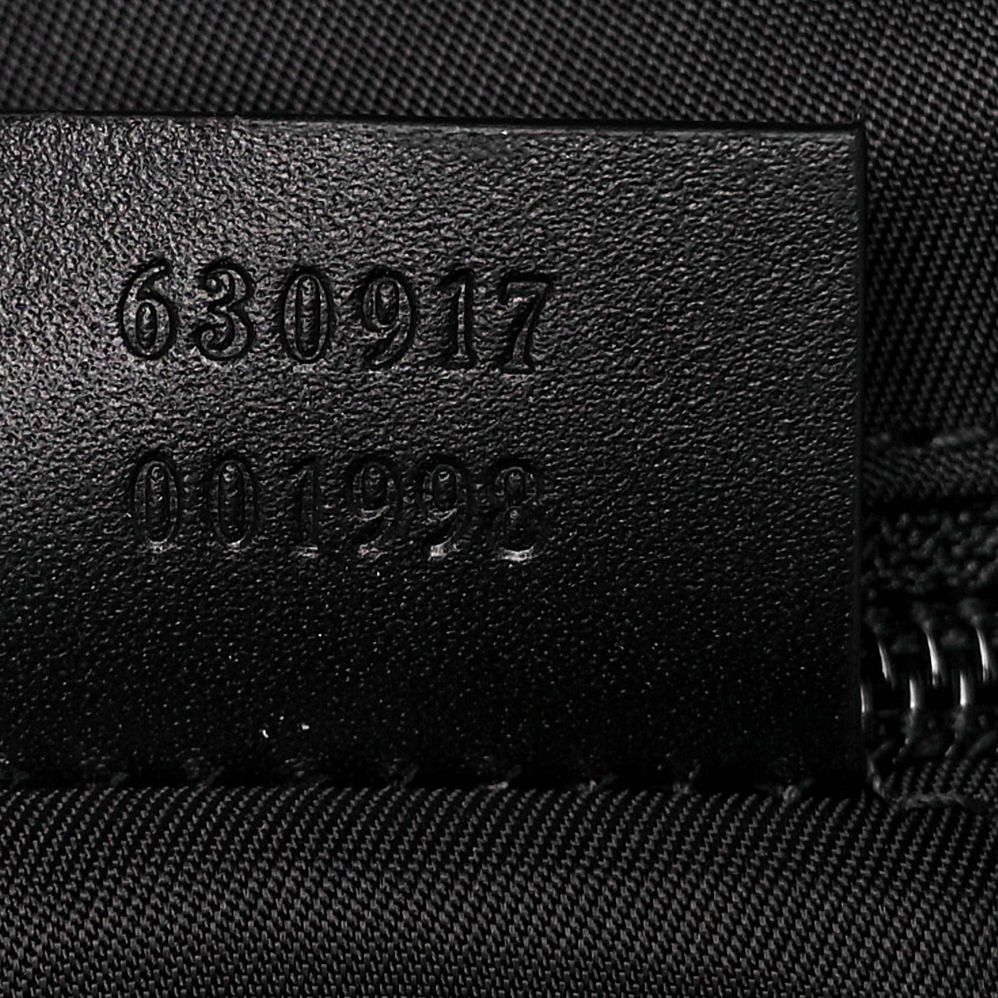 Gucci Black Canvas Web Stripe Backpack 630918 at_Queen_Bee_of_Beverly_Hills