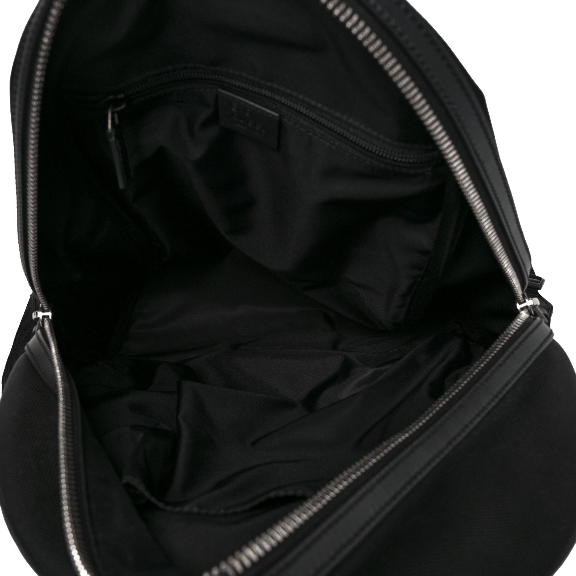 Gucci Black Canvas Web Stripe Backpack 630918 at_Queen_Bee_of_Beverly_Hills