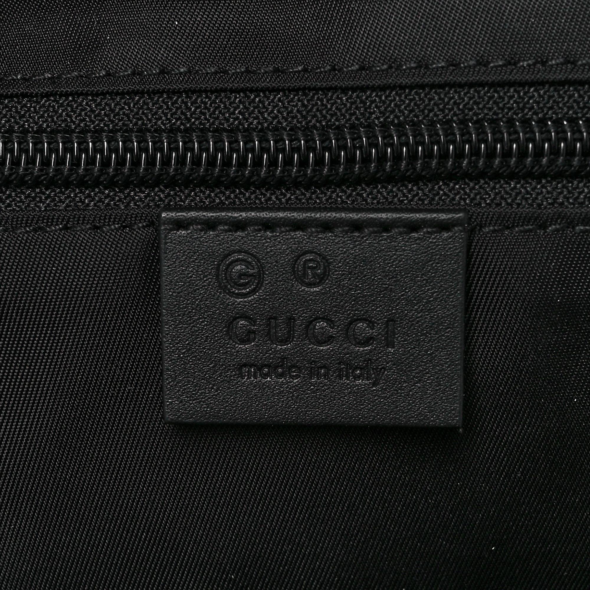 Gucci Black Canvas Web Stripe Backpack 630918 at_Queen_Bee_of_Beverly_Hills