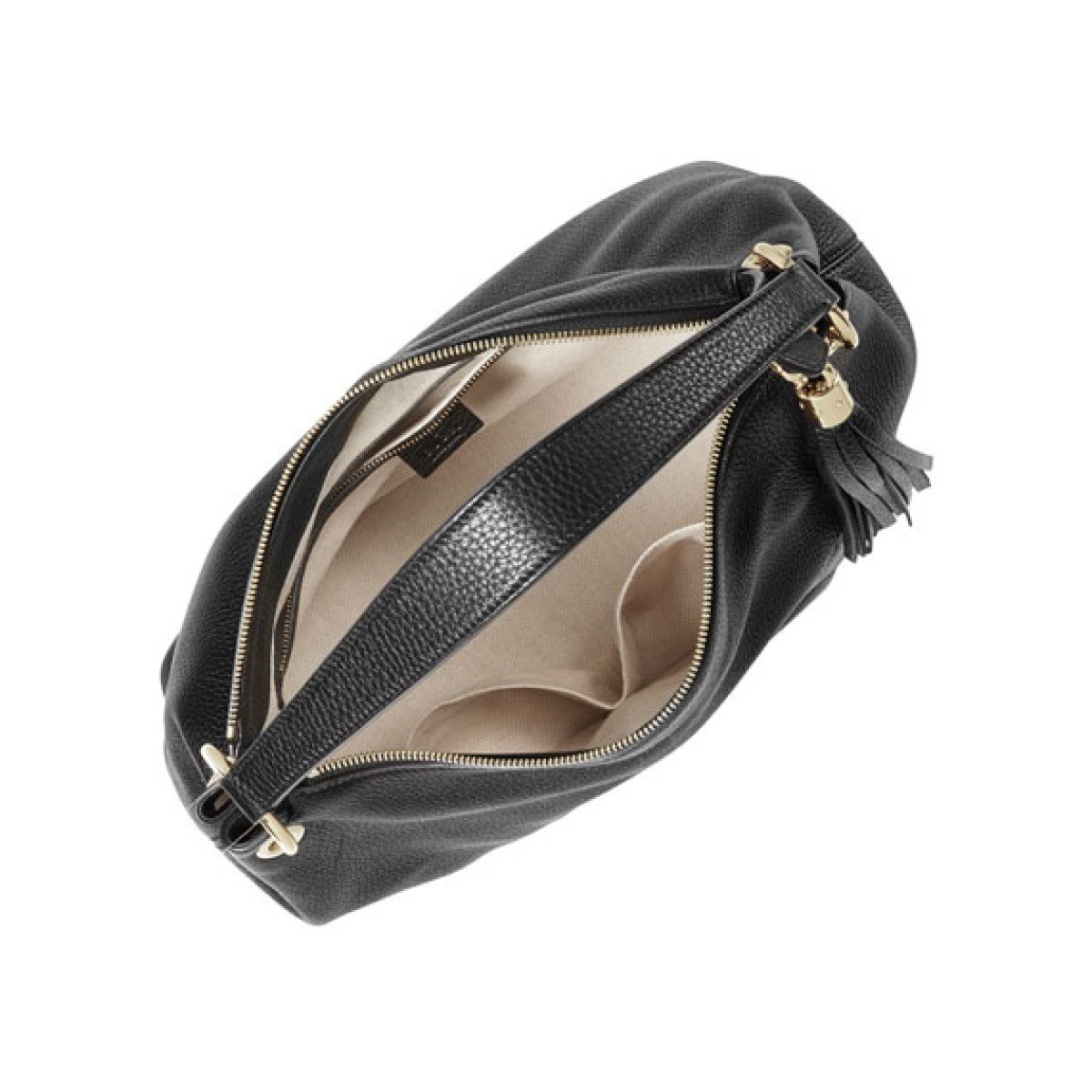 Gucci Black GG Disco Soho Leather Hobo Handbag 536194 at_Queen_Bee_of_Beverly_Hills