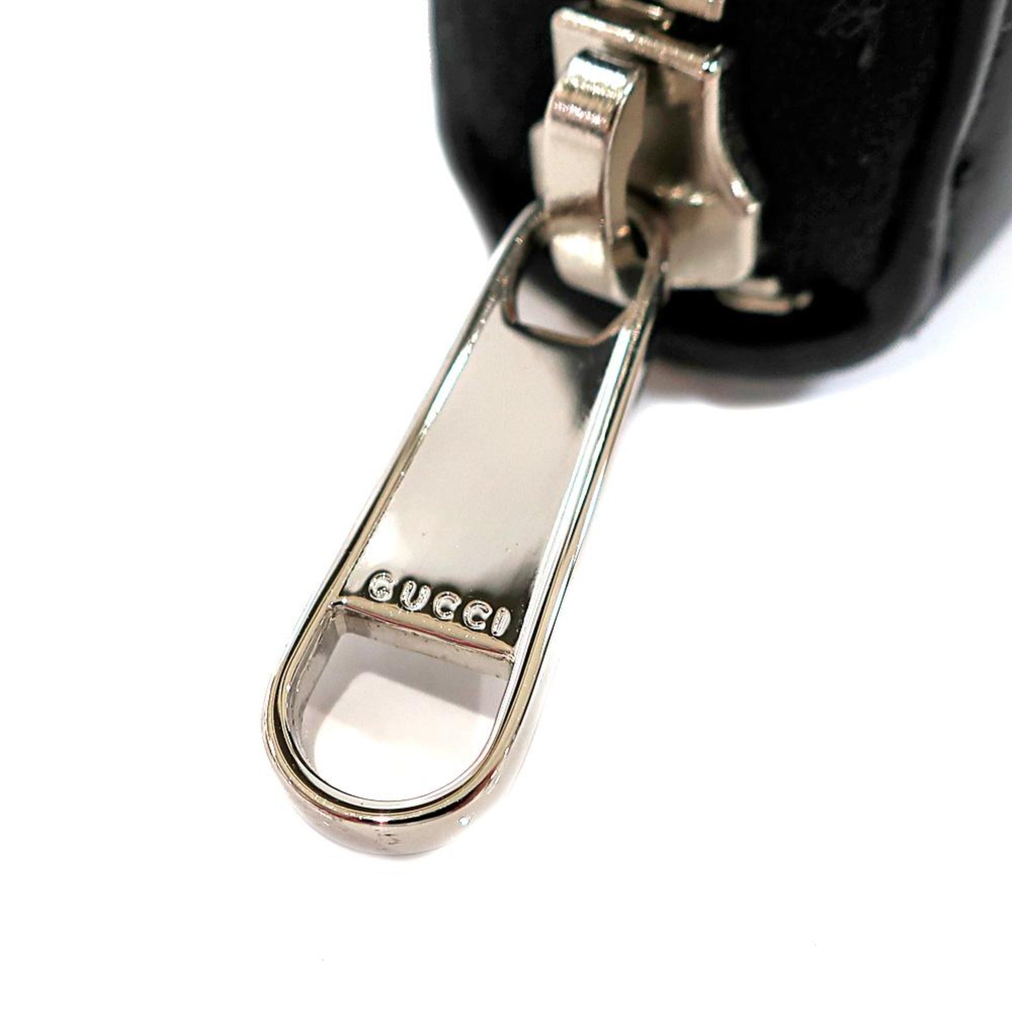Gucci Black Leather Rainbow Lightning Logo Continental Wallet 597677 at_Queen_Bee_of_Beverly_Hills