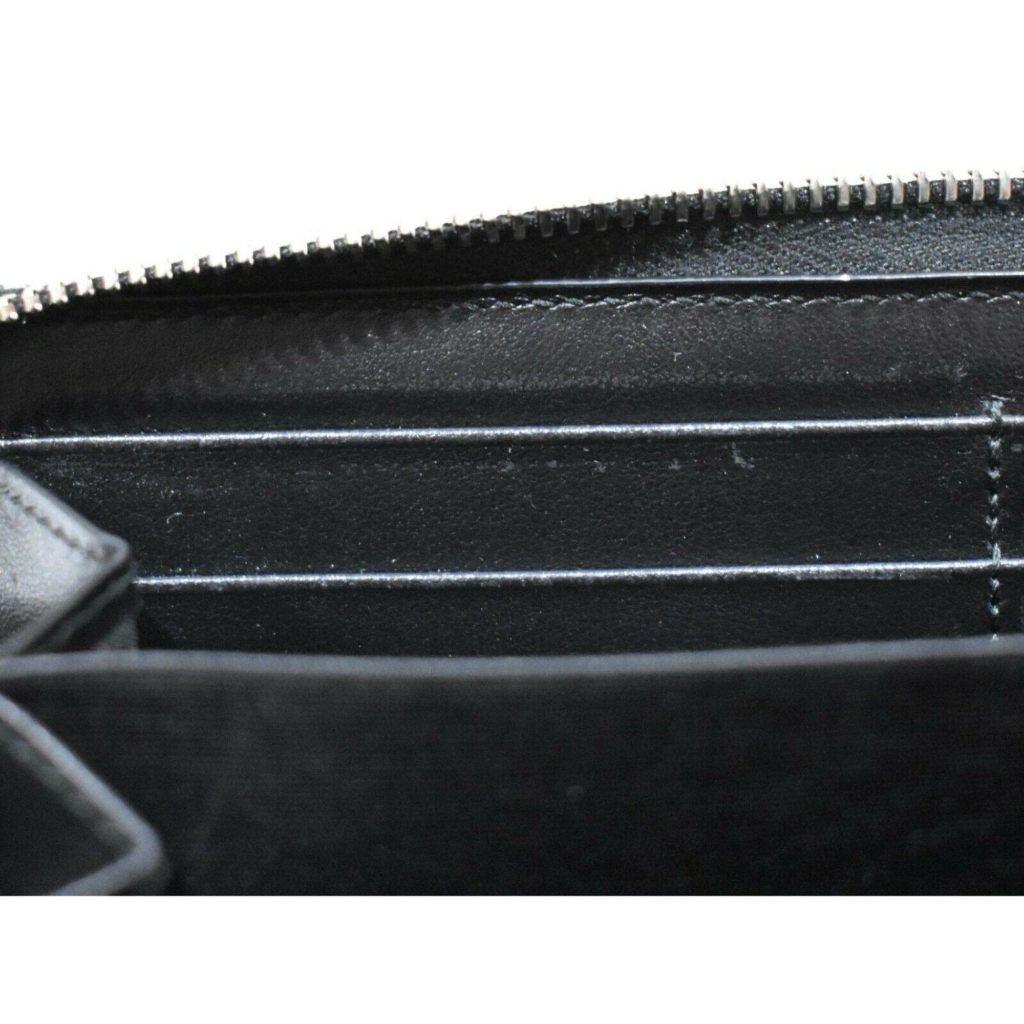 Gucci Black Leather Rainbow Lightning Logo Continental Wallet 597677 at_Queen_Bee_of_Beverly_Hills