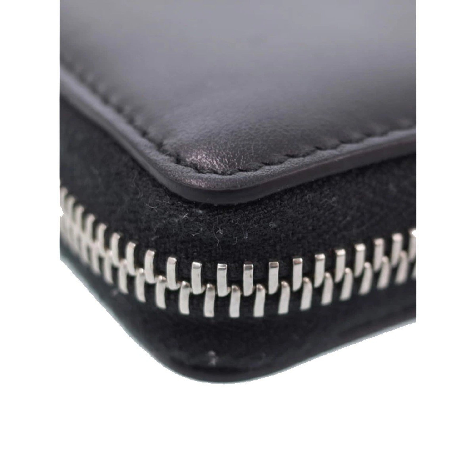 Gucci Black Leather Rainbow Lightning Logo Continental Wallet 597677 at_Queen_Bee_of_Beverly_Hills