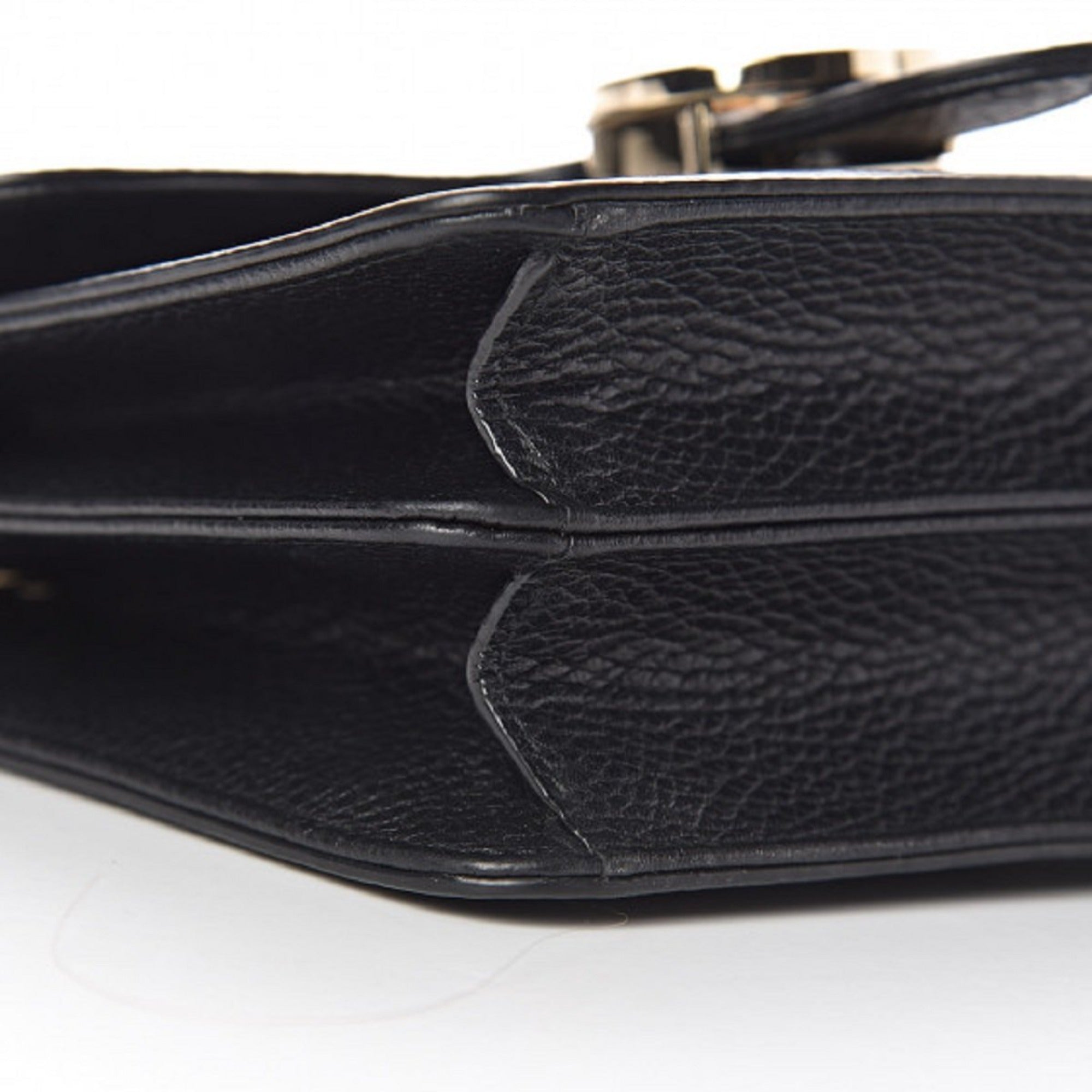 Gucci Marmont Black Icon GG Interlocking Small Cross Body Bag 510304 at_Queen_Bee_of_Beverly_Hills