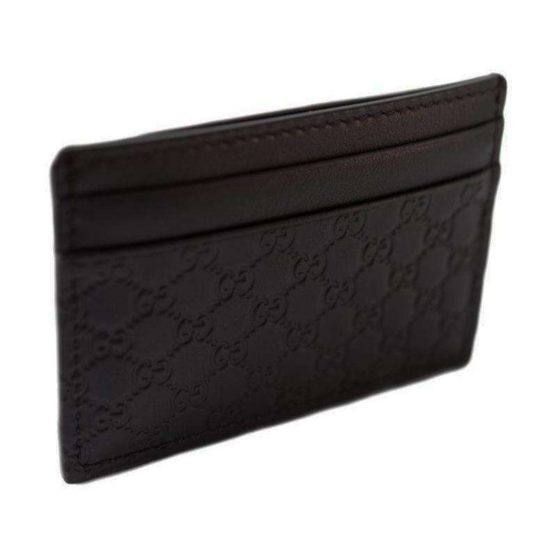 Gucci Men's  Black Microguccissima Card Case 262837 at_Queen_Bee_of_Beverly_Hills