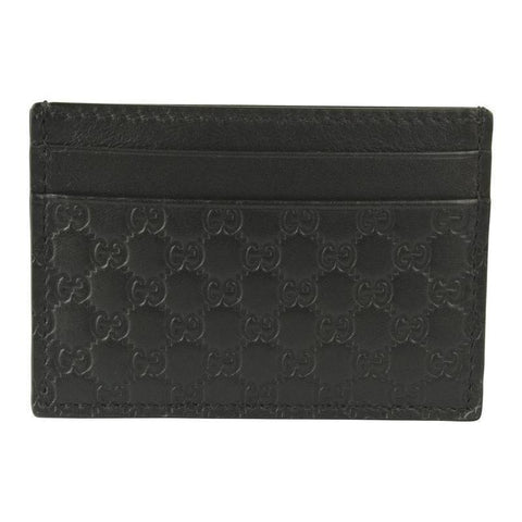 Gucci Men's  Black Microguccissima Card Case 262837 at_Queen_Bee_of_Beverly_Hills