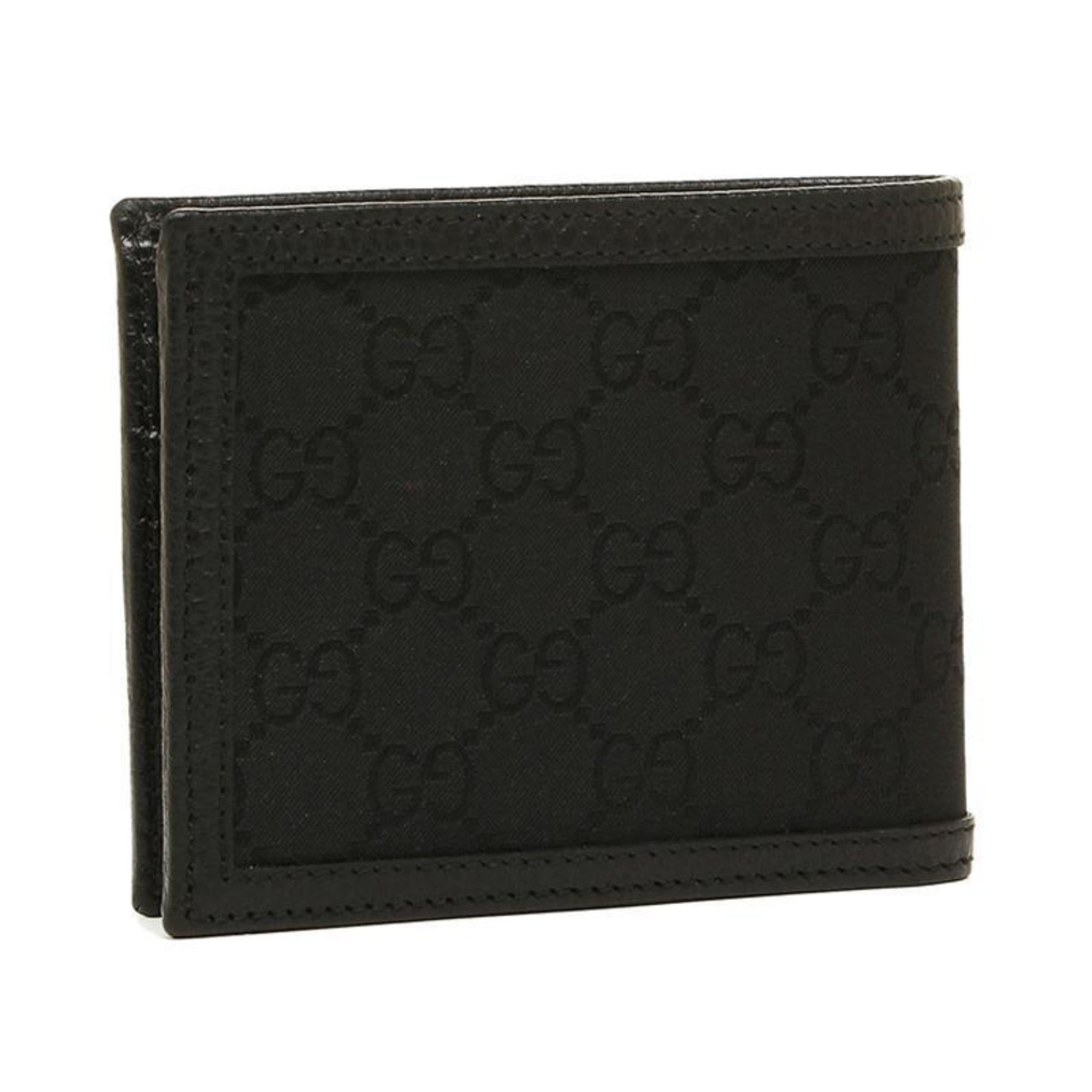 Gucci Men's GG Canvas Black Bifold Wallet 260987 at_Queen_Bee_of_Beverly_Hills