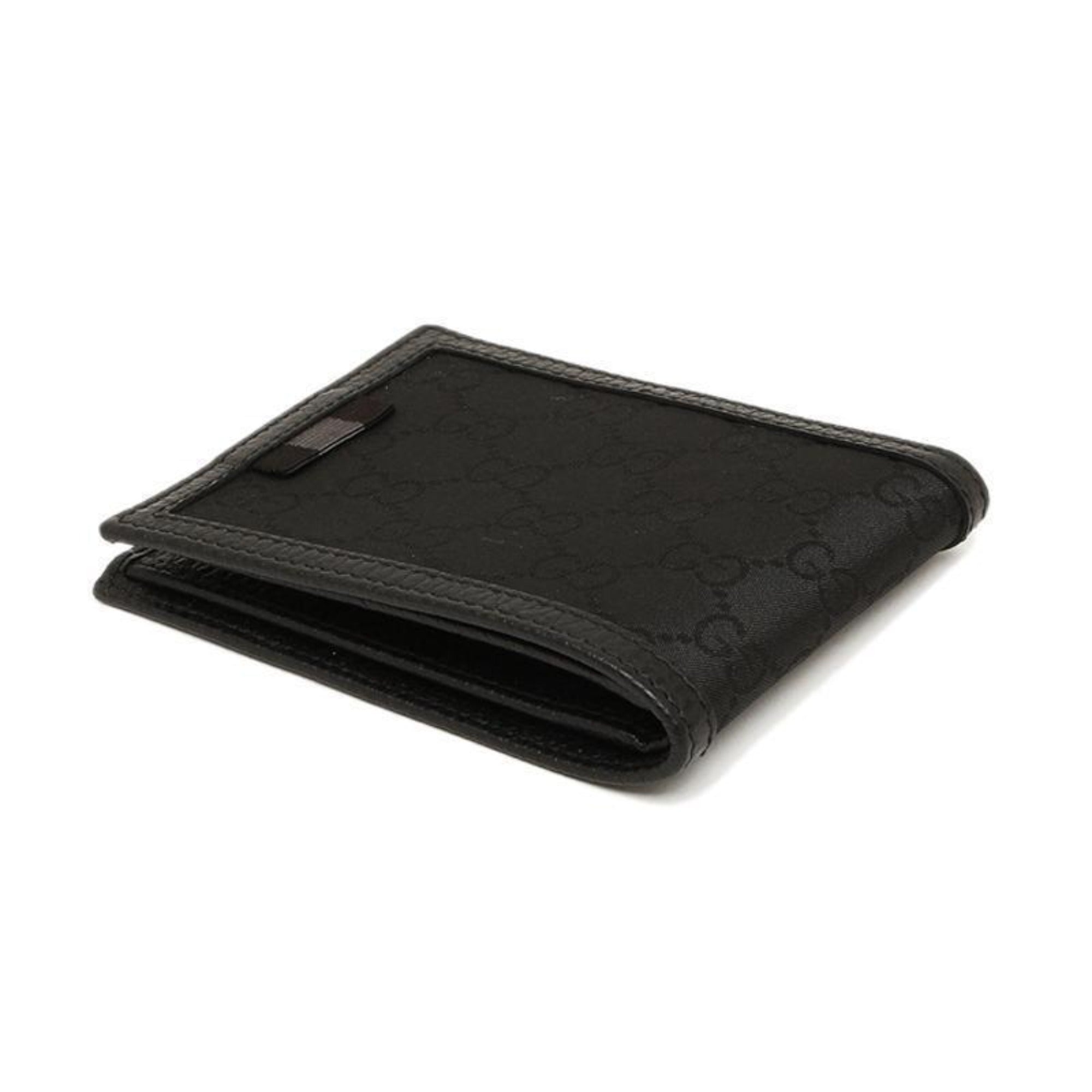 Gucci Men's GG Canvas Black Bifold Wallet 260987 at_Queen_Bee_of_Beverly_Hills