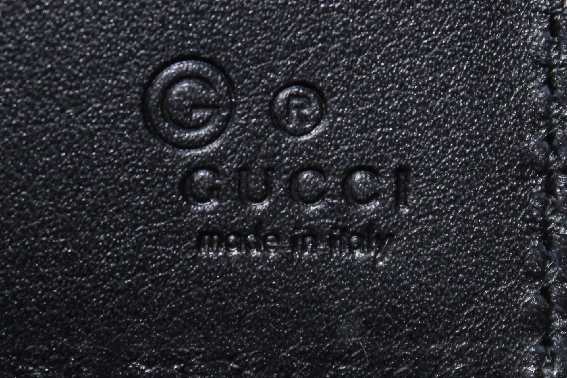 Gucci Men's Microguccissima Black Leather Bifold Wallet 260987 at_Queen_Bee_of_Beverly_Hills