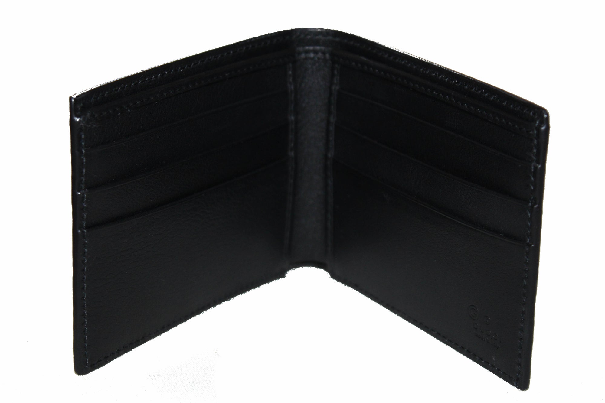 Gucci Men's Microguccissima Black Leather Bifold Wallet 260987 at_Queen_Bee_of_Beverly_Hills
