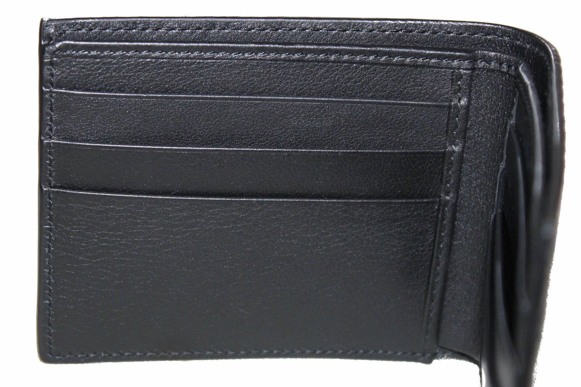 Gucci Men's Microguccissima Black Leather Bifold Wallet 260987 at_Queen_Bee_of_Beverly_Hills