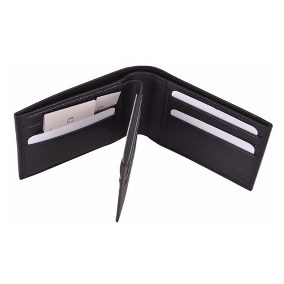 Gucci Men's Microguccissima Black Leather Trifold Wallet 333042 at_Queen_Bee_of_Beverly_Hills