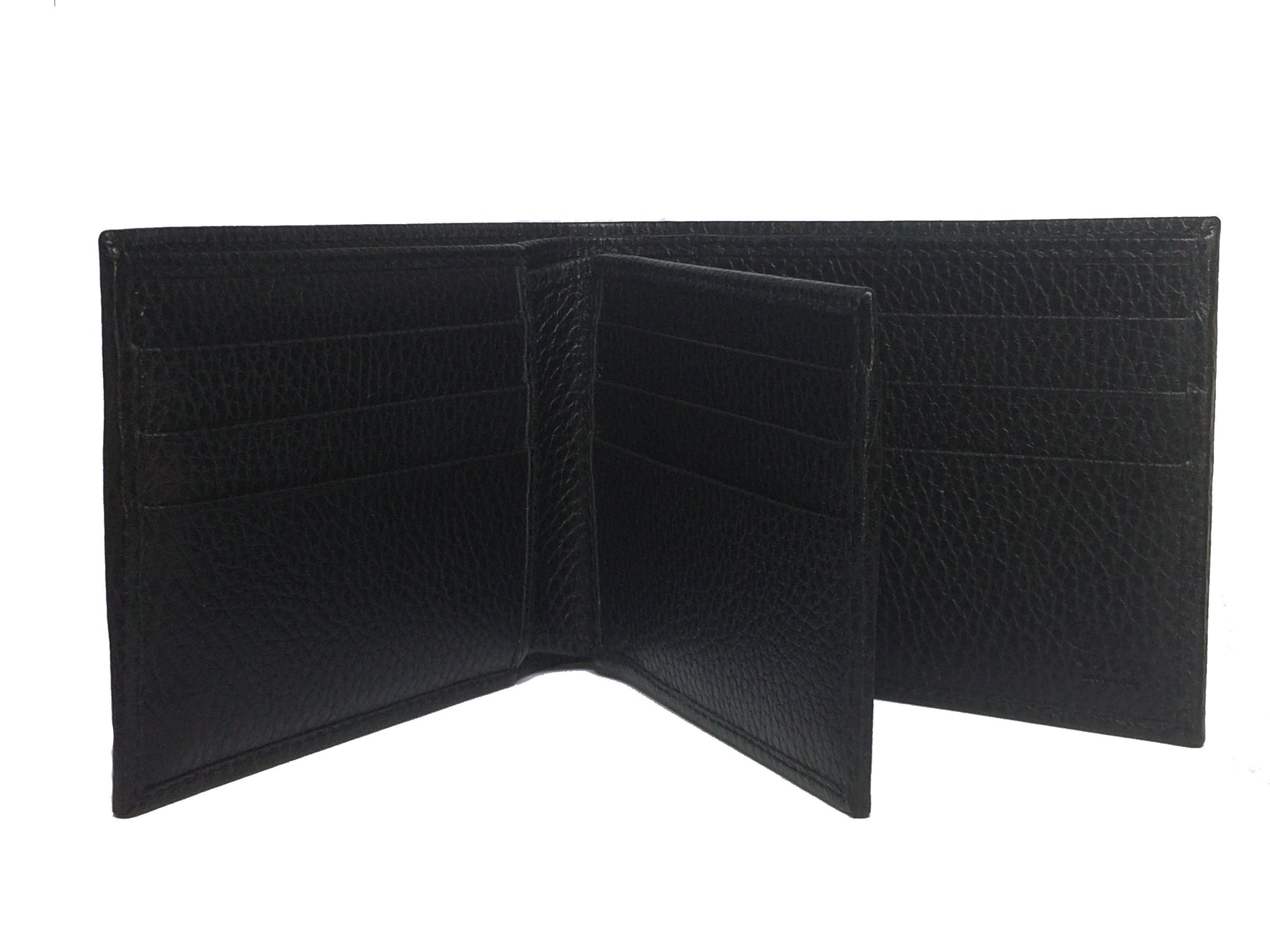 Gucci Men's Microguccissima Black Leather Trifold Wallet 333042 at_Queen_Bee_of_Beverly_Hills