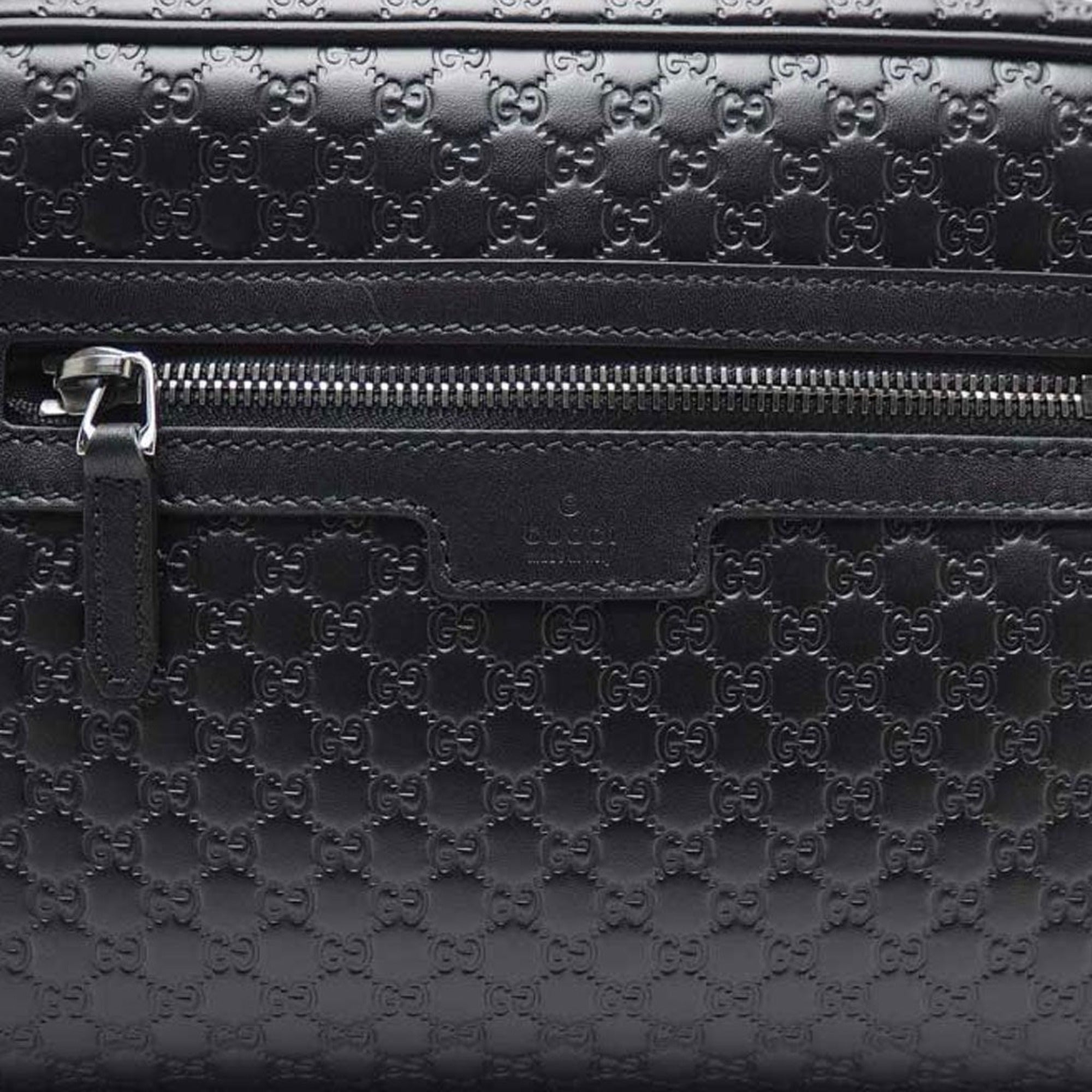 Gucci Men's Microguccissima Black Toiletry Bag Gucci Men's 419775 Leather Micro GG travel case kit at_Queen_Bee_of_Beverly_Hills
