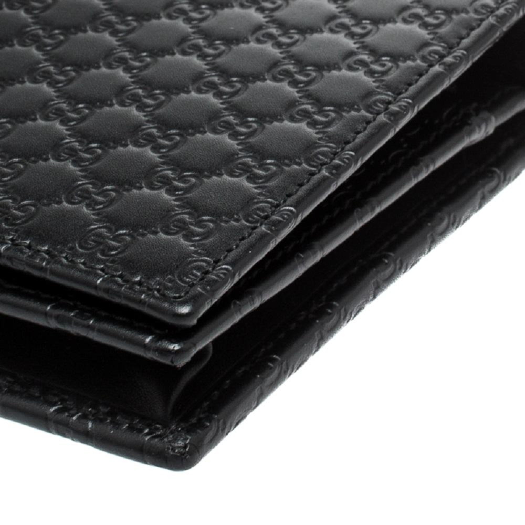 Gucci Microguccissma Black Wallet Crossbody Handbag 466507 at_Queen_Bee_of_Beverly_Hills