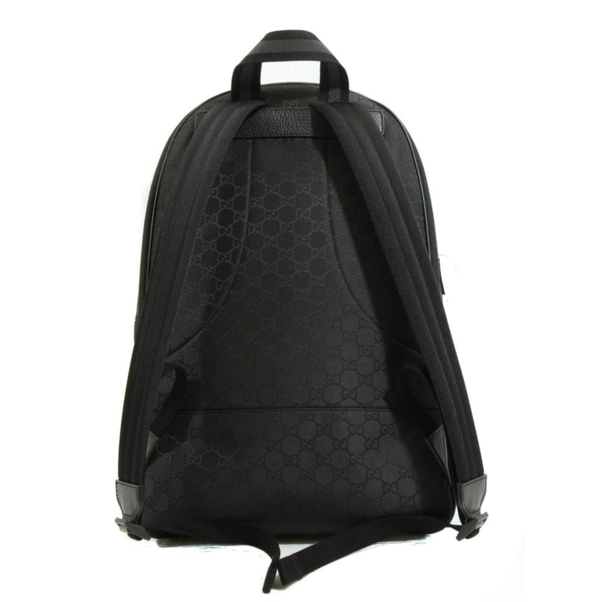 Gucci Nylon GG Guccissima Black Slim Backpack Travel Bag 449181 at_Queen_Bee_of_Beverly_Hills
