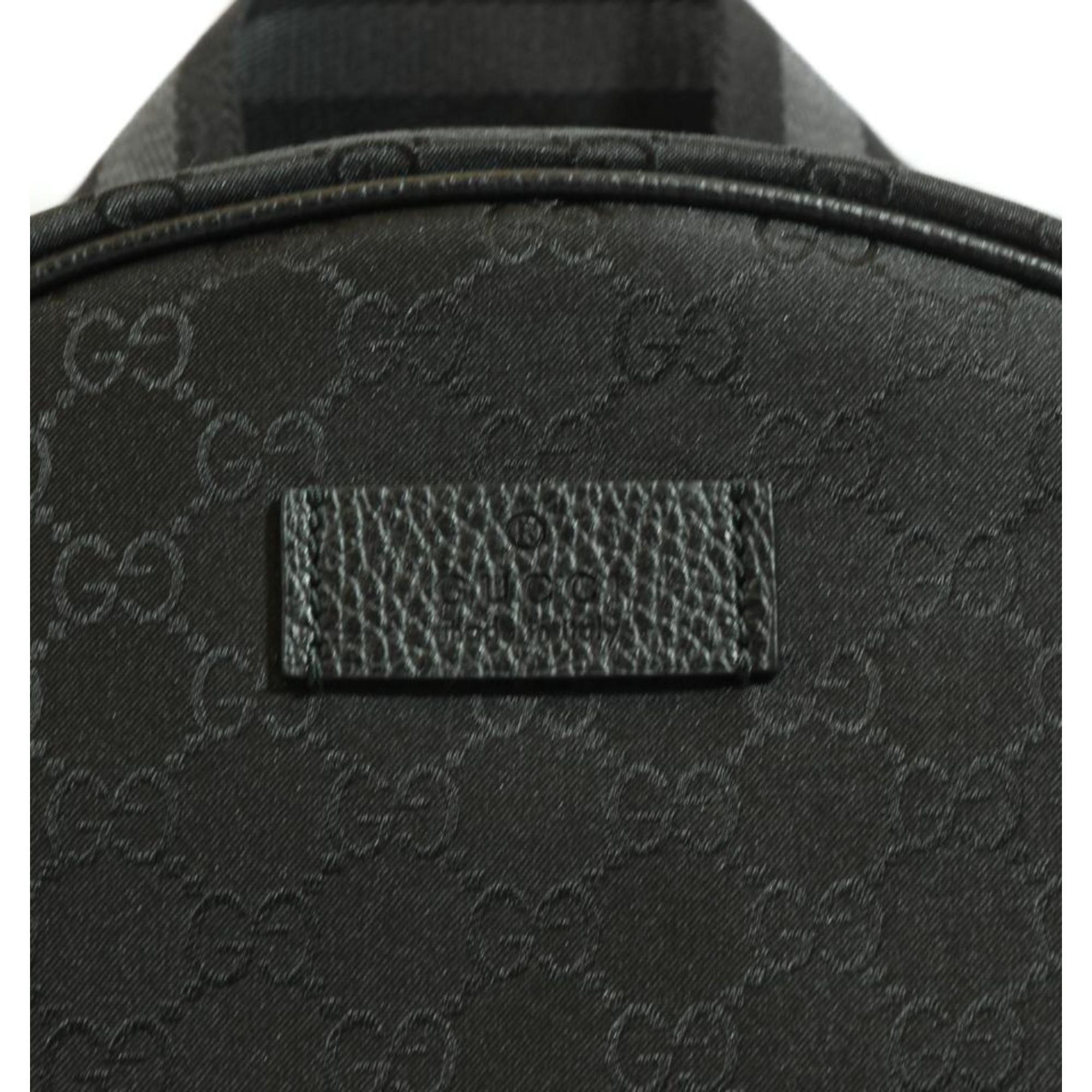 Gucci Nylon GG Guccissima Black Slim Backpack Travel Bag 449181 at_Queen_Bee_of_Beverly_Hills