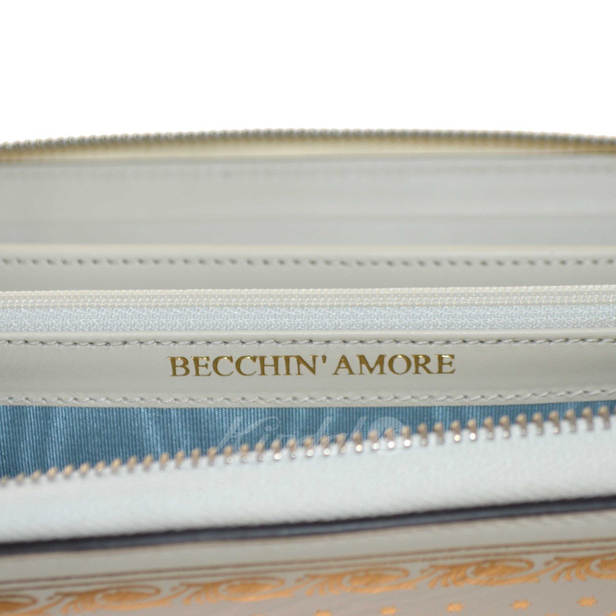 Gucci Sega Guccy Stars White Moon Gold Zipper Leather Wallet 510488 at_Queen_Bee_of_Beverly_Hills