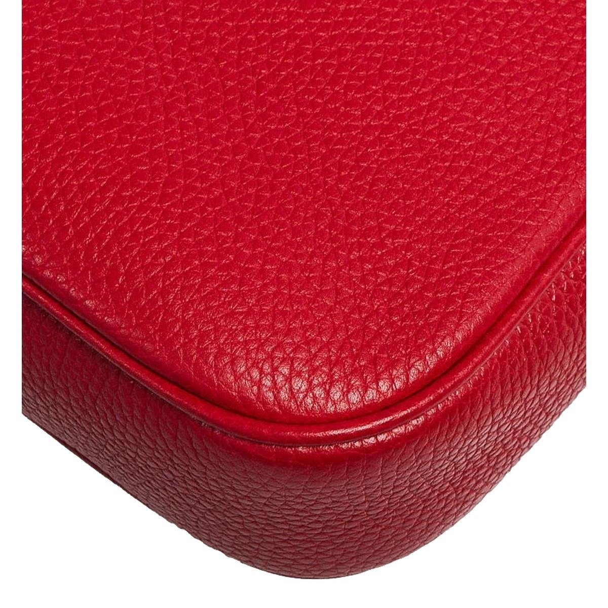Gucci Soho Disco GG Red Tassel Chain Crossbody Bag 536224 at_Queen_Bee_of_Beverly_Hills