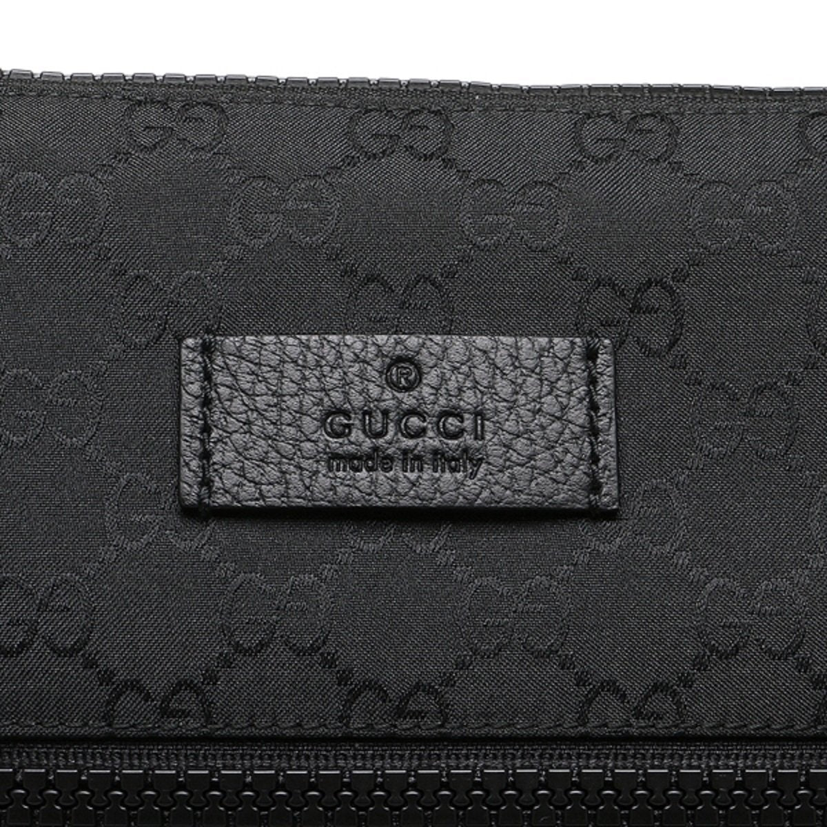Gucci Unisex GG Guccissima Web Black Canvas Messenger Bag Crossbody 449185 at_Queen_Bee_of_Beverly_Hills