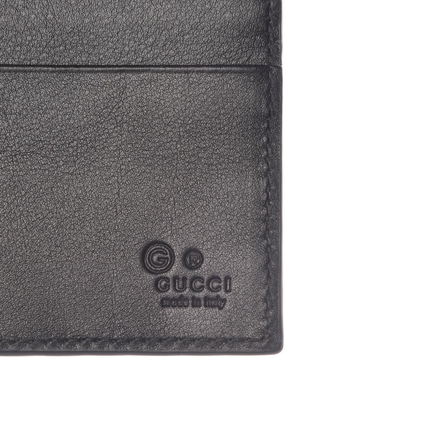 Gucci Unisex Microguccissima GG Black Money Clip Wallet 544478 at_Queen_Bee_of_Beverly_Hills