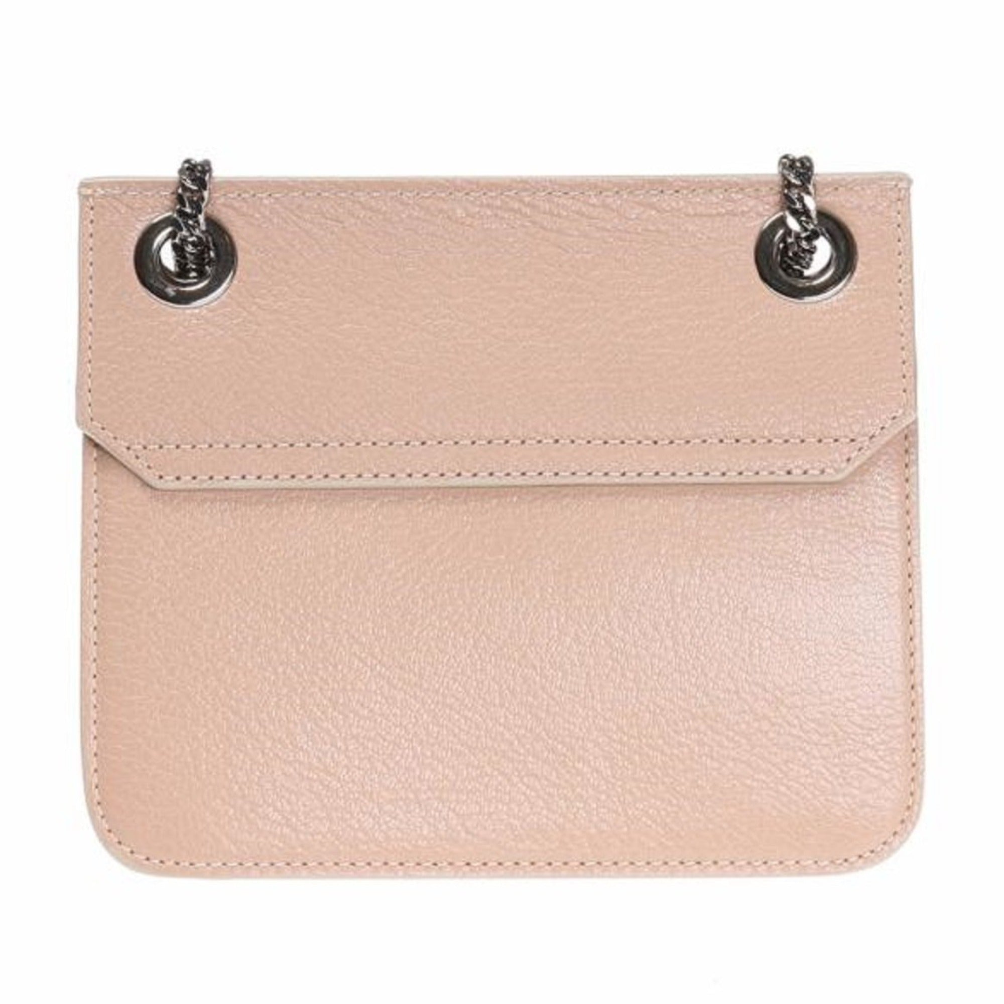 Jimmy Choo Mini Ballet Pink Rebel Cross Body Bag Silver Chain Strap REBEL/XB at_Queen_Bee_of_Beverly_Hills