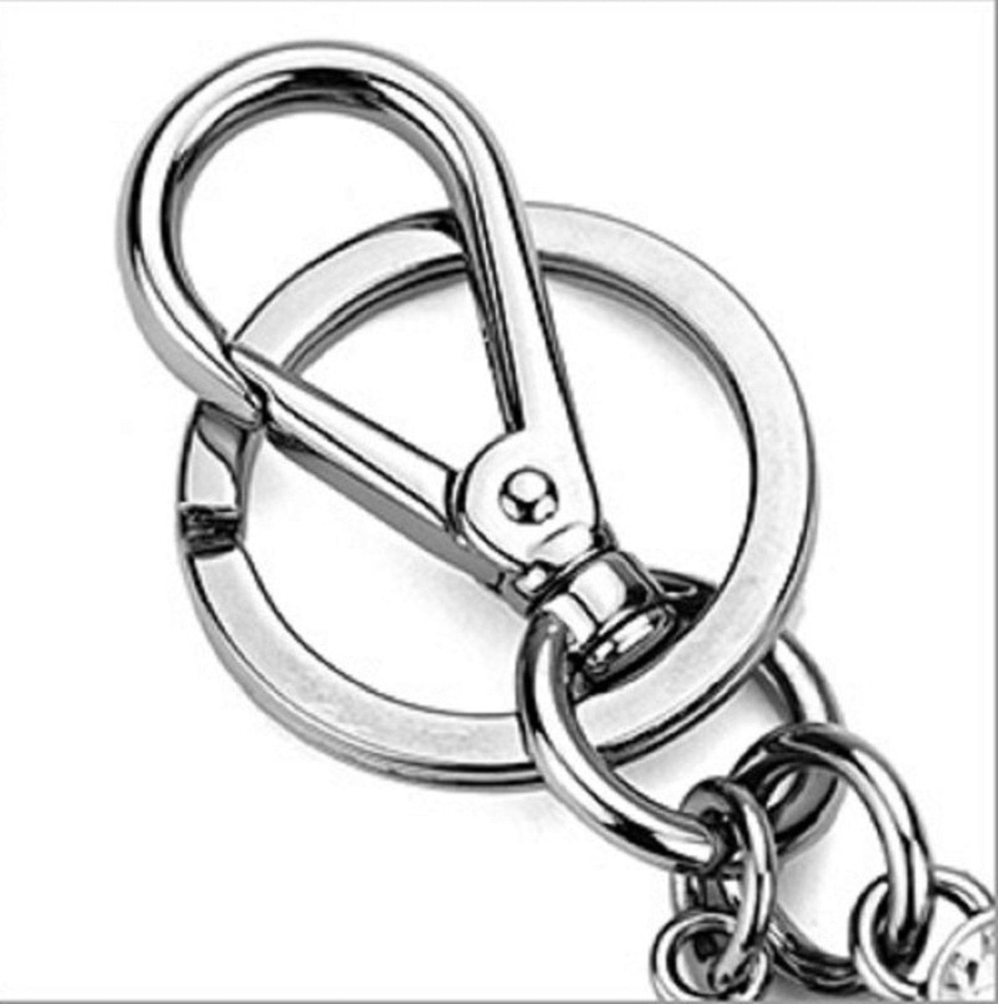 Miu Miu Trick Oval Crystal Dark Blue Plex Charm Key Chain 5TM092 at_Queen_Bee_of_Beverly_Hills