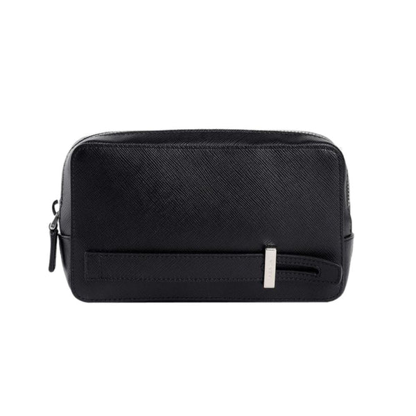Prada Black Saffiano Voyage Leather Clutch Document Holder 2NG005 – Queen  Bee of Beverly Hills