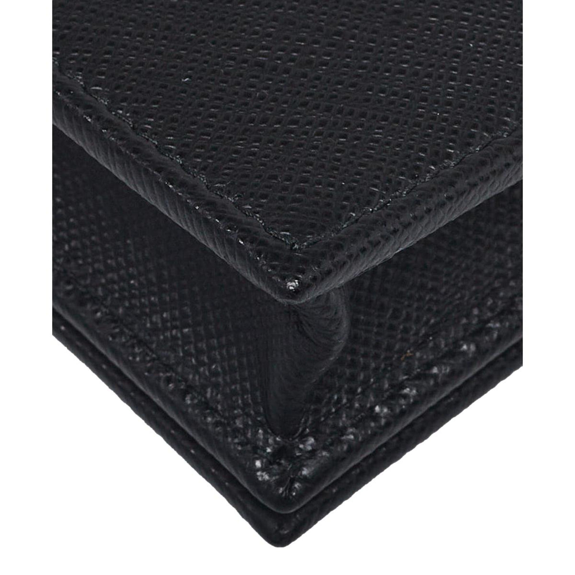 Prada Black Saffiano Leather Credit Card Case Wallet 1MC122 at_Queen_Bee_of_Beverly_Hills