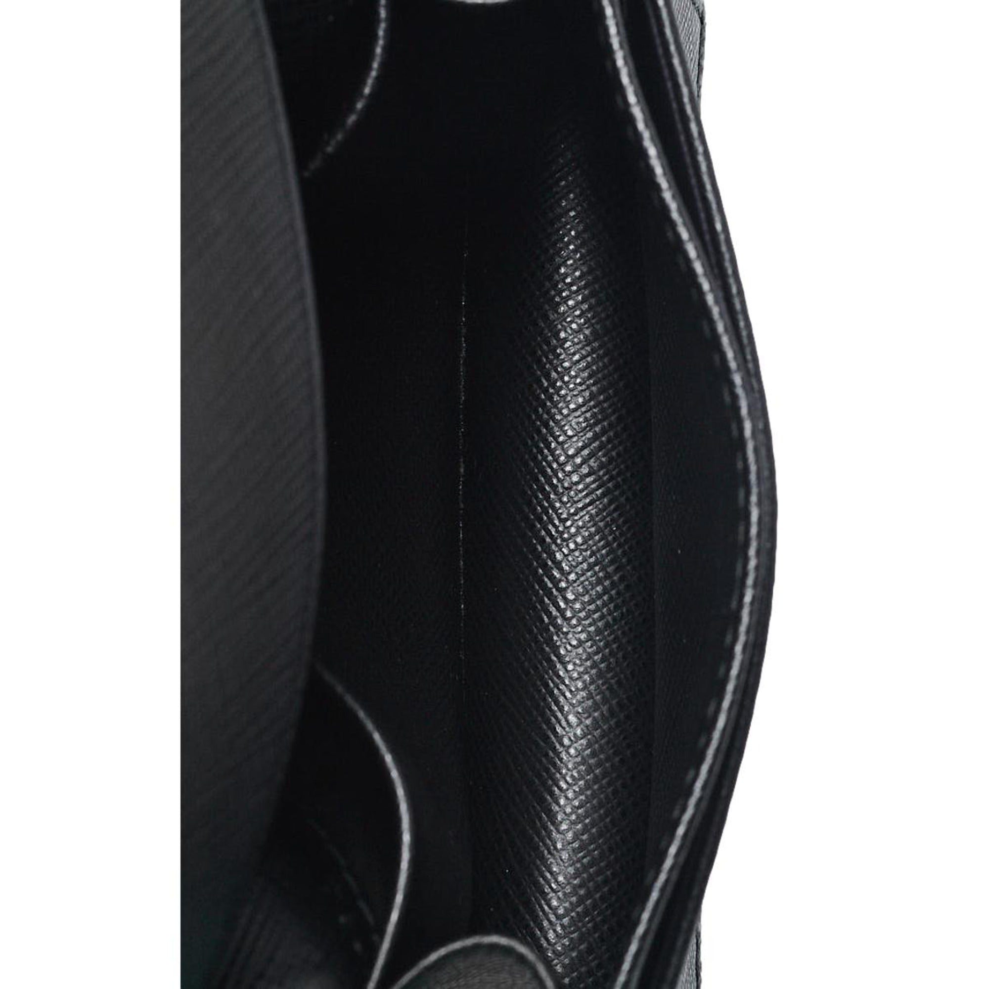 Prada Black Saffiano Leather Credit Card Case Wallet 1MC122 at_Queen_Bee_of_Beverly_Hills