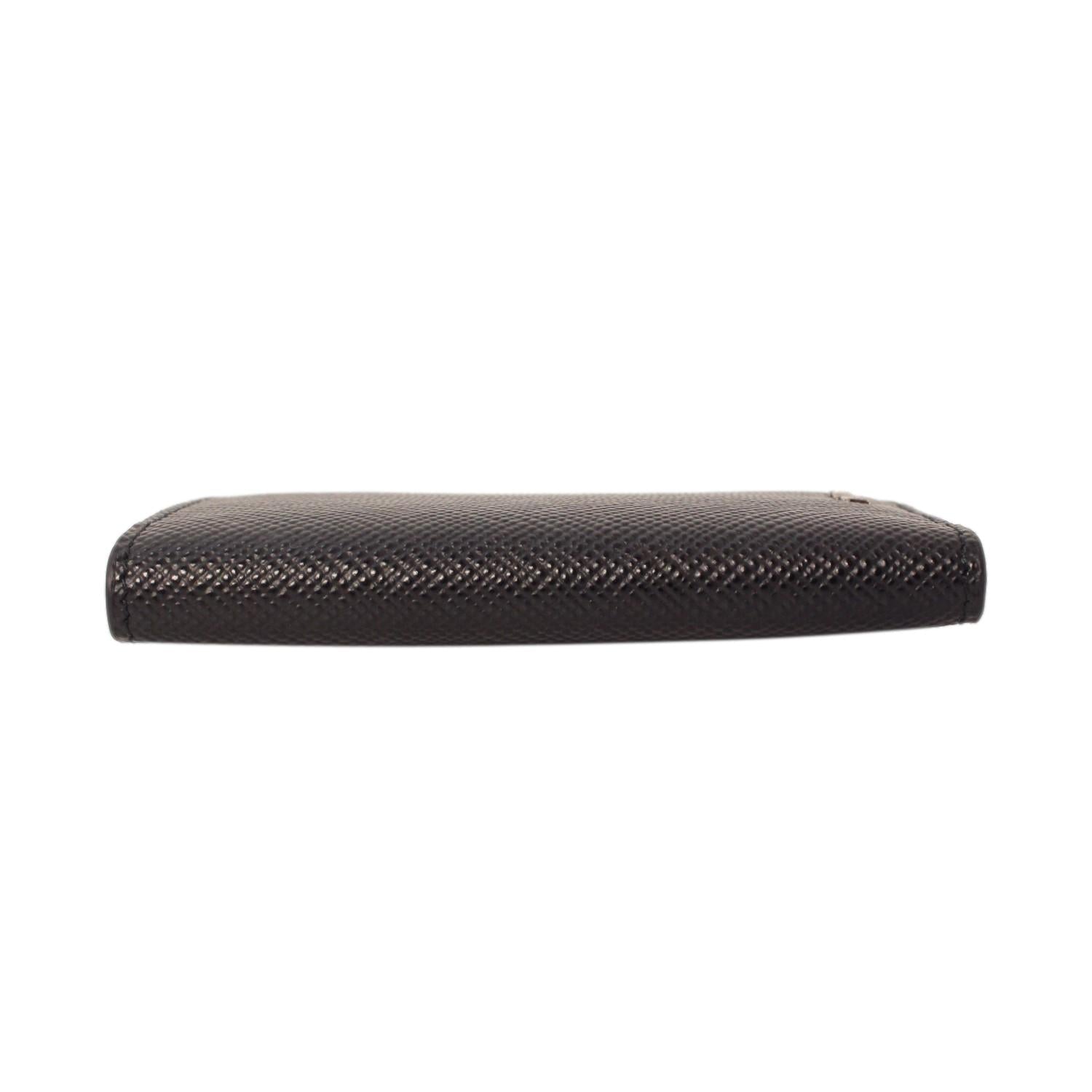 Prada Black Saffiano Leather Vertical Logo Card Holder 2MC101 at_Queen_Bee_of_Beverly_Hills