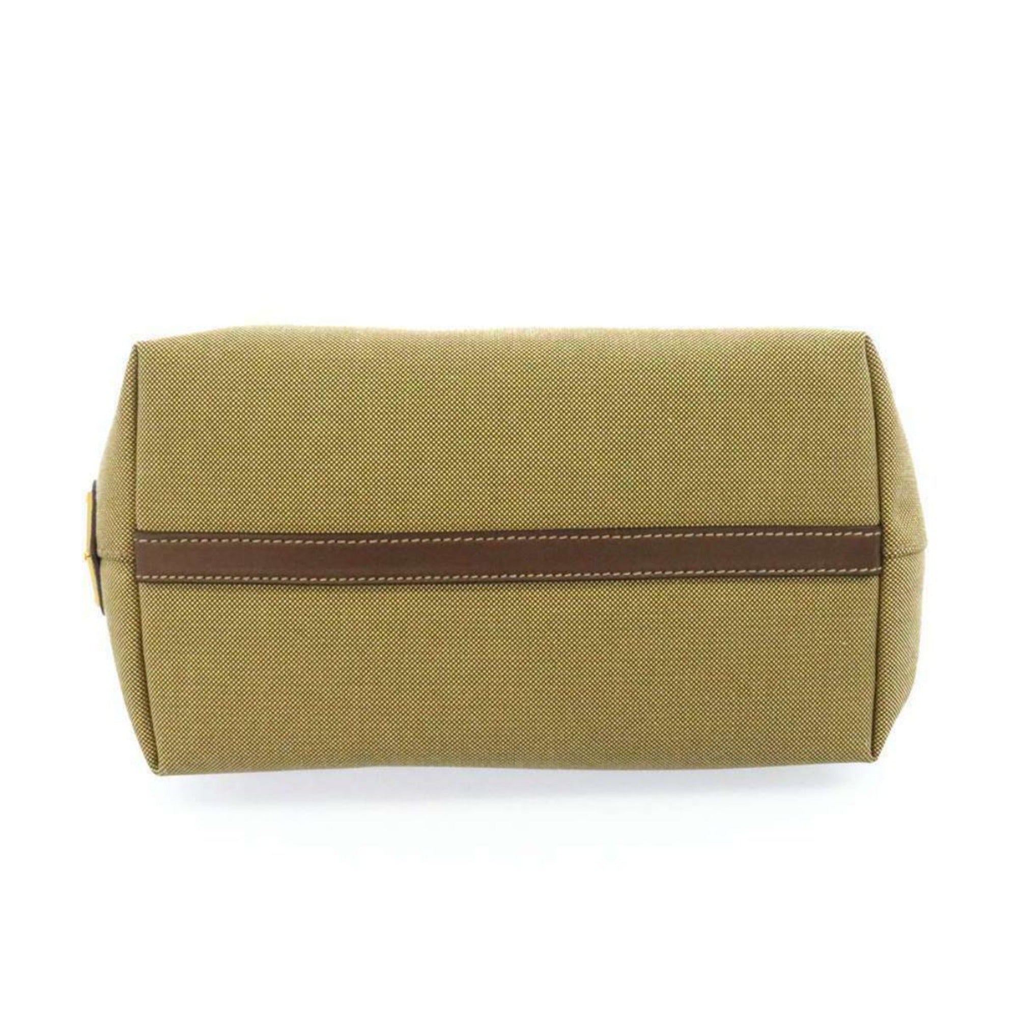 Prada Canvas Jacquard Logo Brown Leather Trim Small Satchel 1BA111 at_Queen_Bee_of_Beverly_Hills