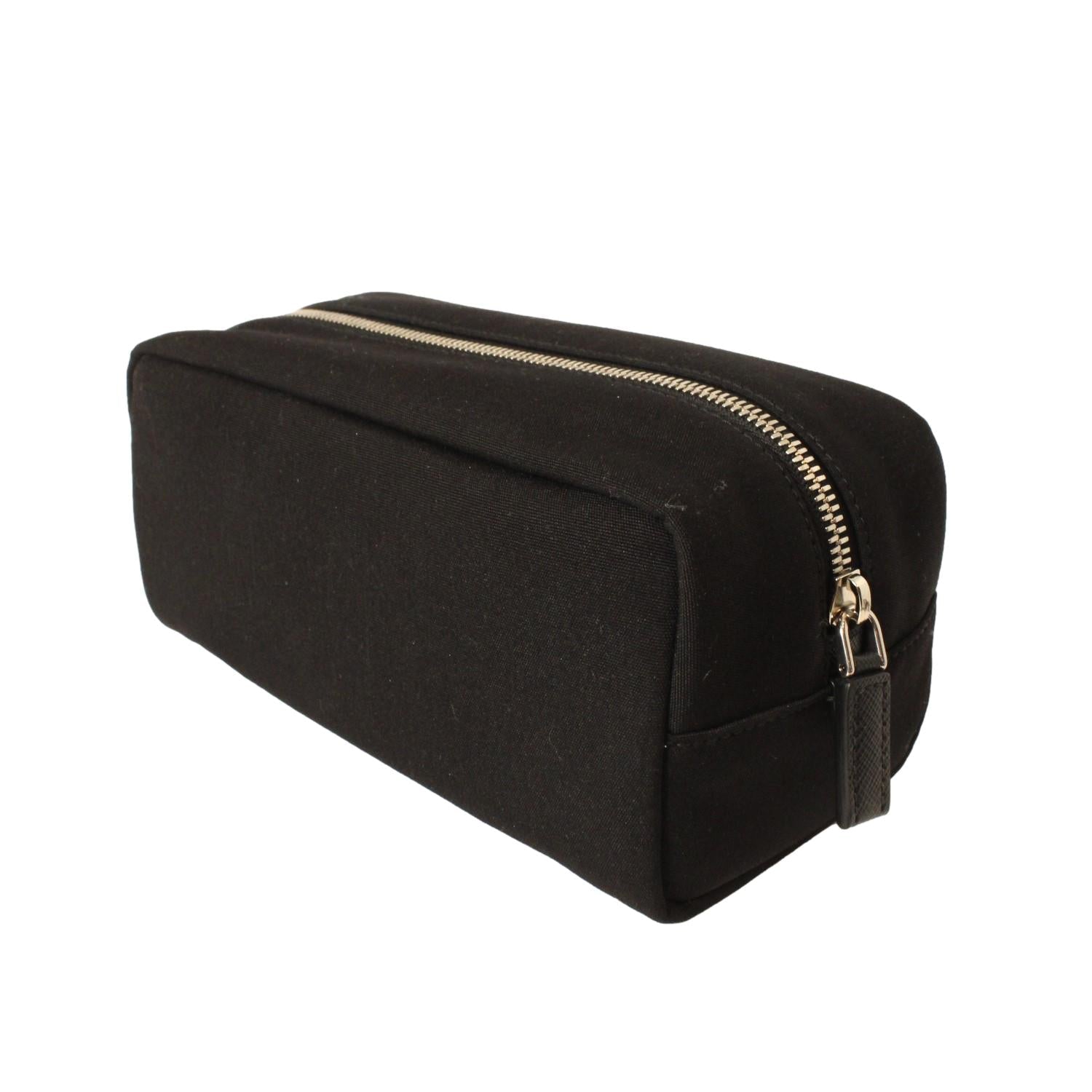 Prada Necessaire Black Cordura Fabric Cosmetic Toiletry Bag 2NA001 at_Queen_Bee_of_Beverly_Hills