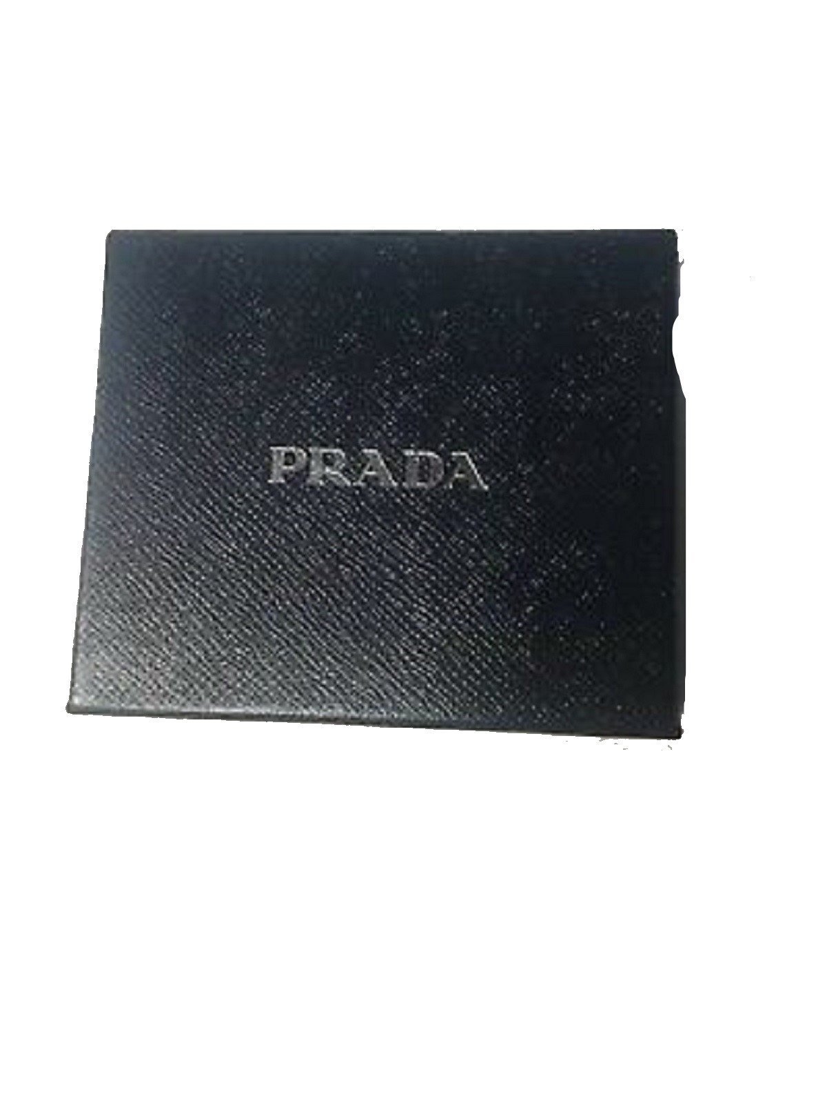 Prada Portaf Orizzontale Saffiano Bifold Leather Brown Black Wallet at_Queen_Bee_of_Beverly_Hills