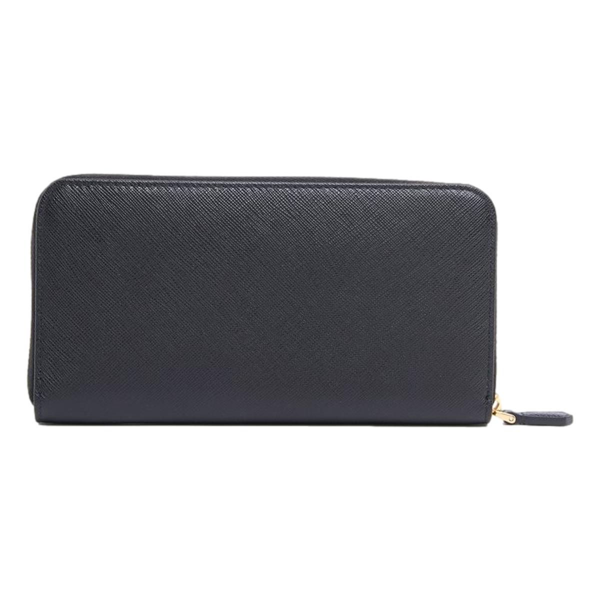 Prada Saffiano Leather Black Zip Wallet 1ML506 at_Queen_Bee_of_Beverly_Hills