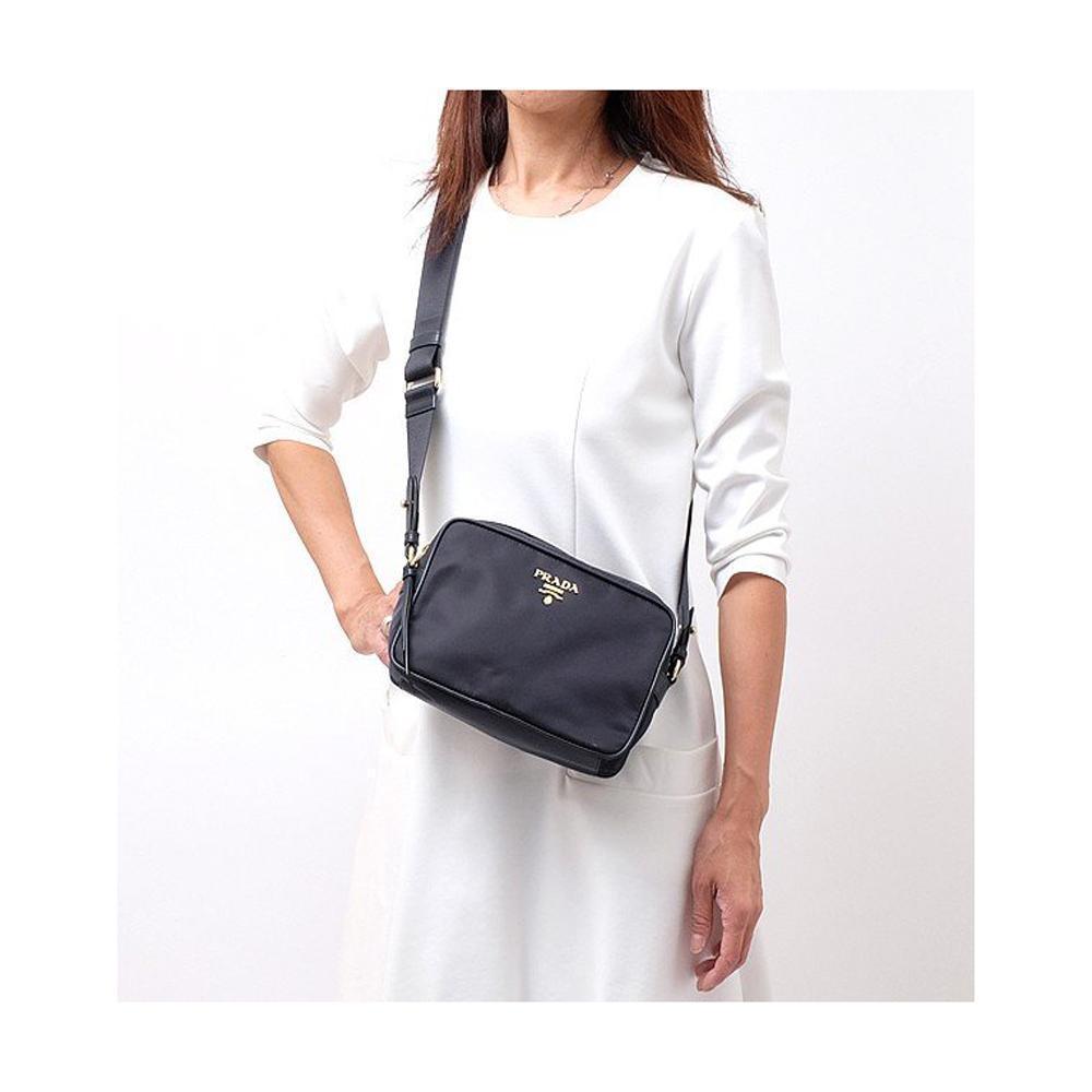 Prada Tessuto Nylon Black Camera Bag Crossbody 1BH089 at_Queen_Bee_of_Beverly_Hills