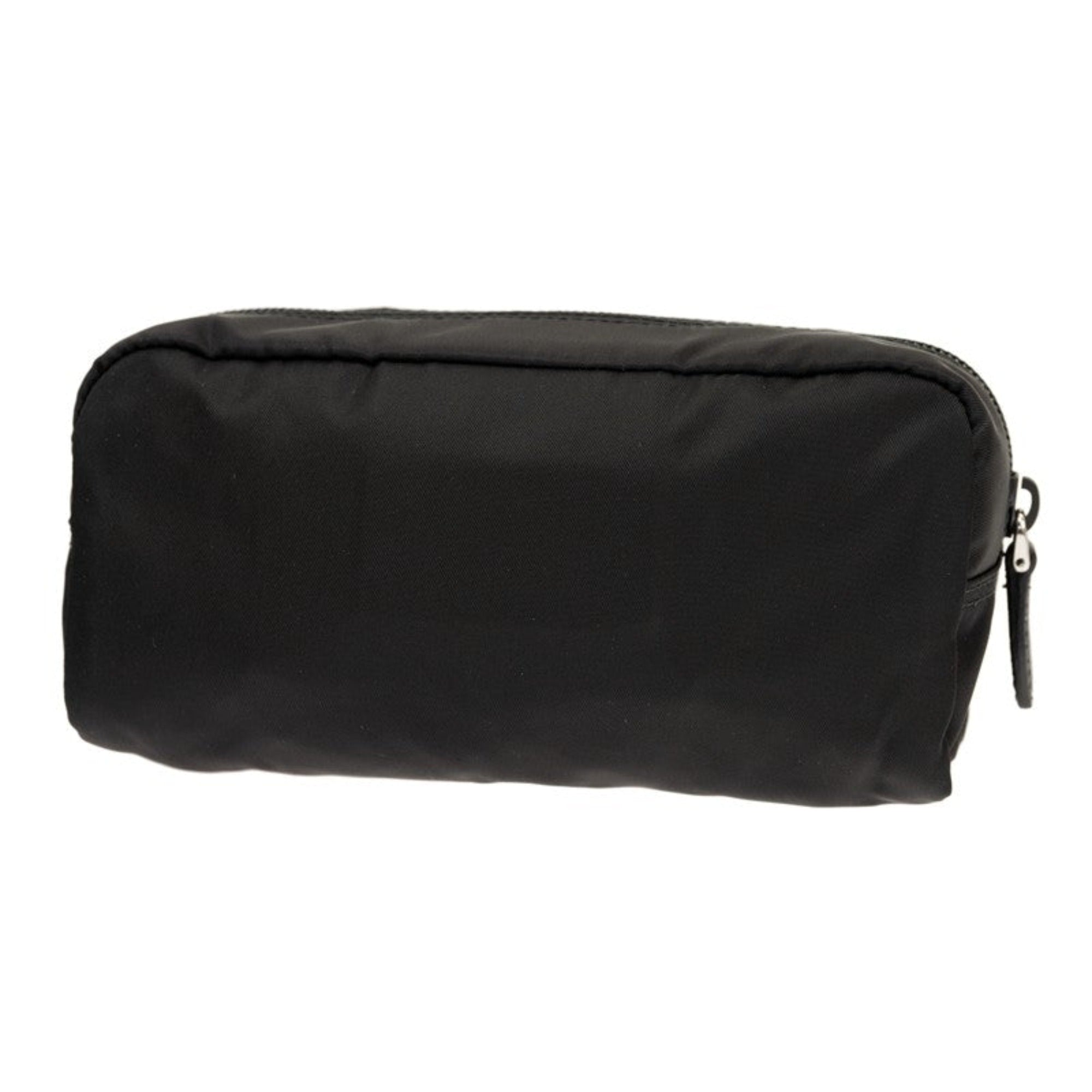 Prada Tessuto Nylon Black Cosmetic Case Necessaire Bag 1NA350 at_Queen_Bee_of_Beverly_Hills