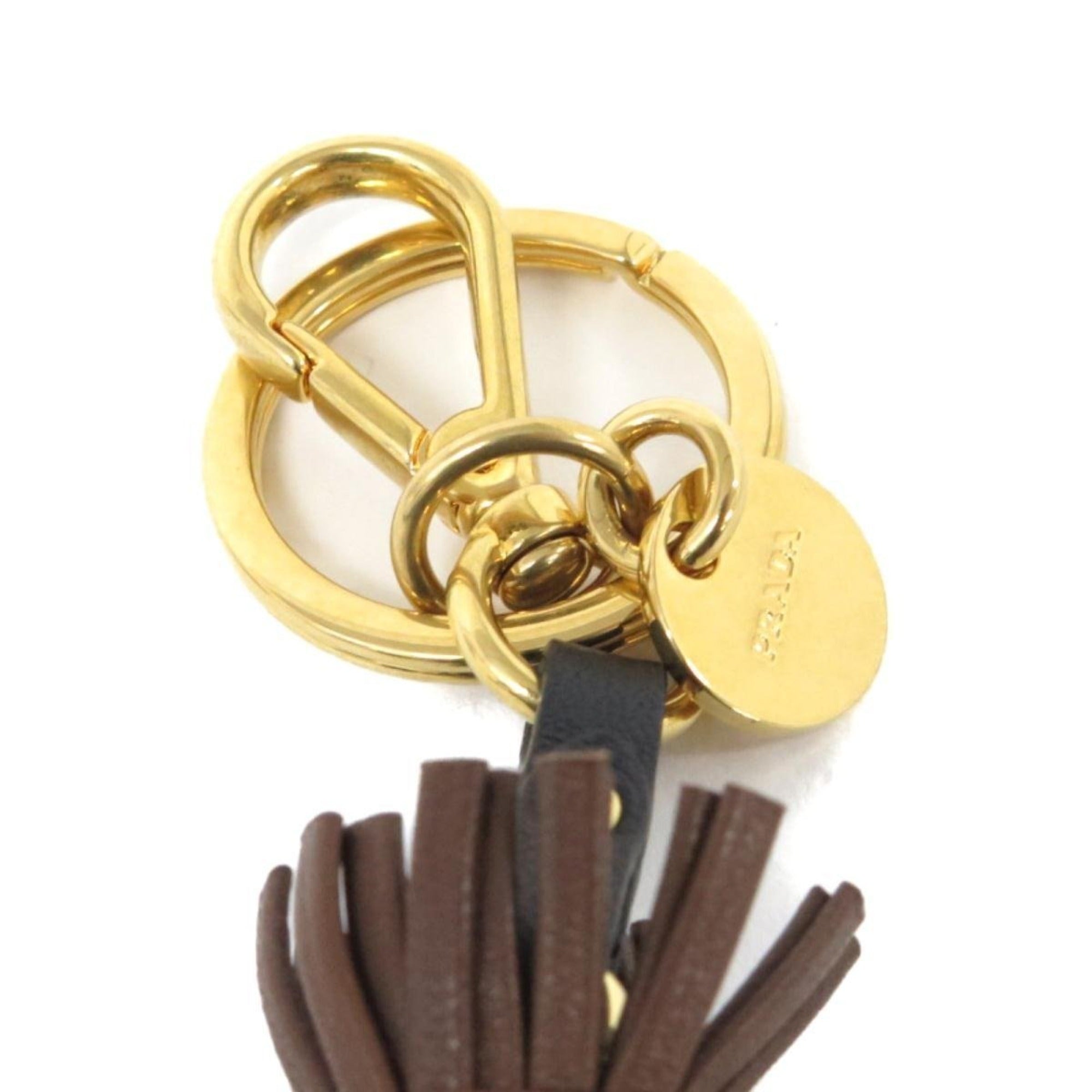 Prada Trick Pelle Azzurro Blue Dress Jasmine Doll Keyring Key Charm 1TL171 at_Queen_Bee_of_Beverly_Hills