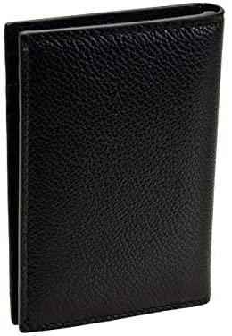 Prada Vitello Micro Grain  Mens Vertical Card Holder Baltico Navy Black Nero 2MC035 at_Queen_Bee_of_Beverly_Hills