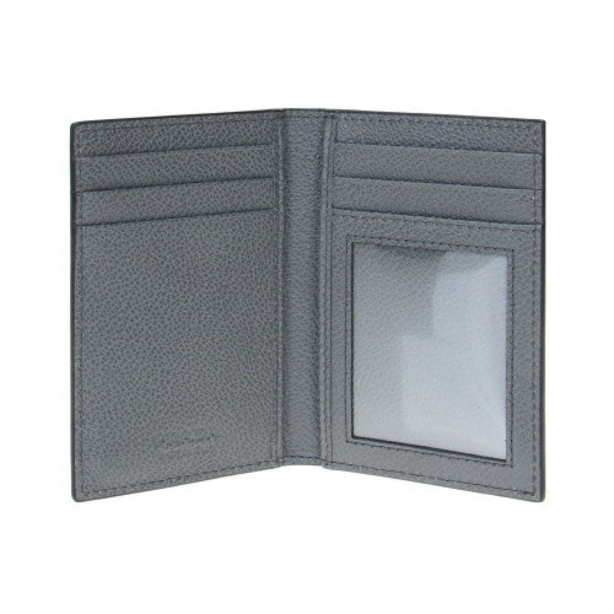 Prada Vitello Micro Grain Mens Vertical Card Holder Black Nero Mercurio 2MC035 at_Queen_Bee_of_Beverly_Hills