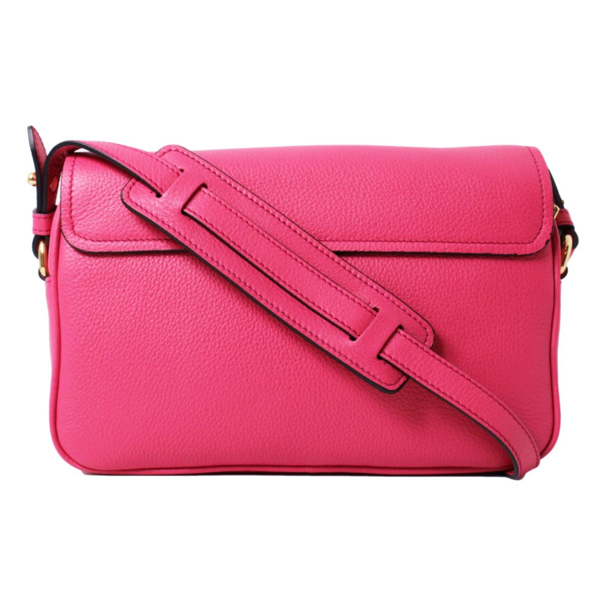 Prada Vitello Phenix Peonia Leather Flap Crossbody Bag 1BD163 at_Queen_Bee_of_Beverly_Hills