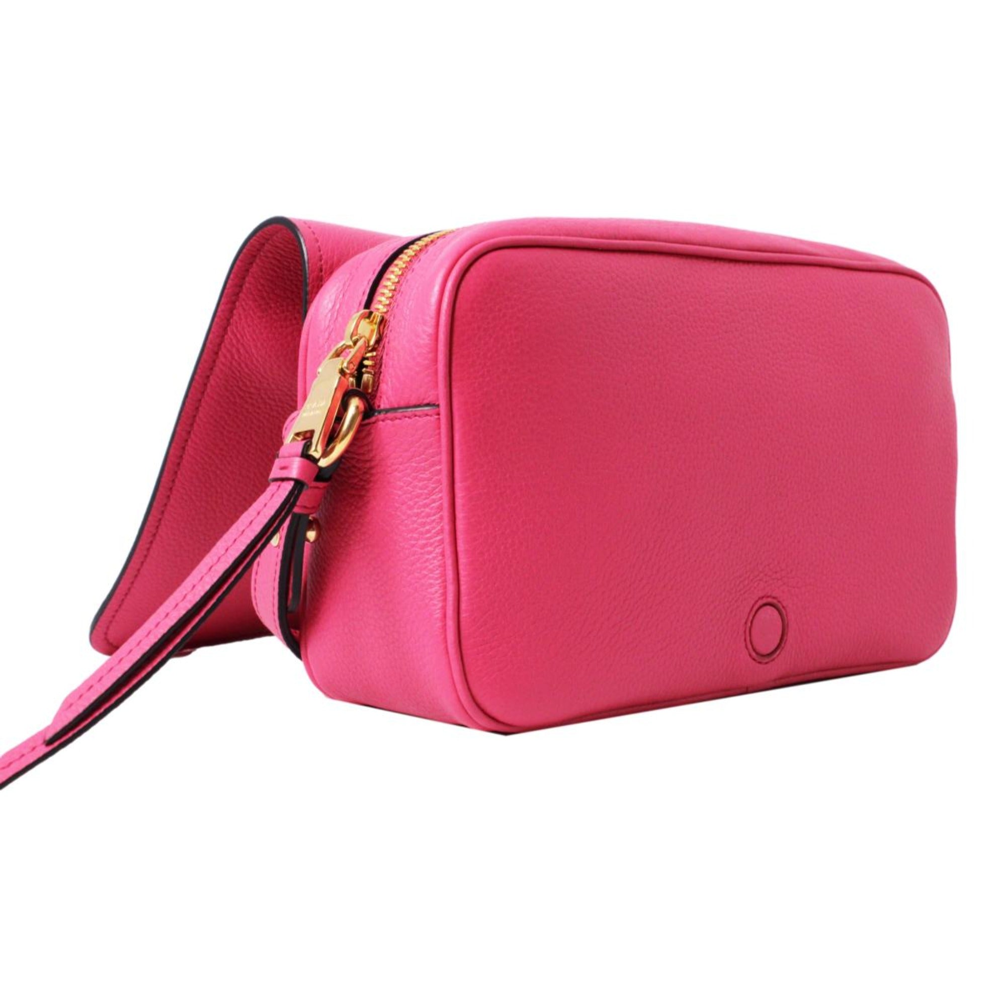 Prada Vitello Phenix Peonia Leather Flap Crossbody Bag 1BD163 at_Queen_Bee_of_Beverly_Hills