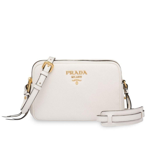 Prada Women's Red Vitello Phenix Leather Crossbody Handbag Small – Queen  Bee of Beverly Hills