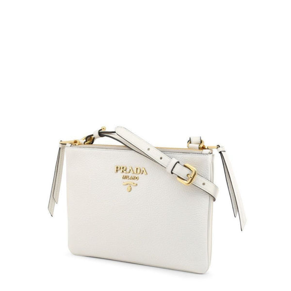 Prada White Leather Vitello Phenix Crossbody Bag – Queen Bee of Beverly  Hills