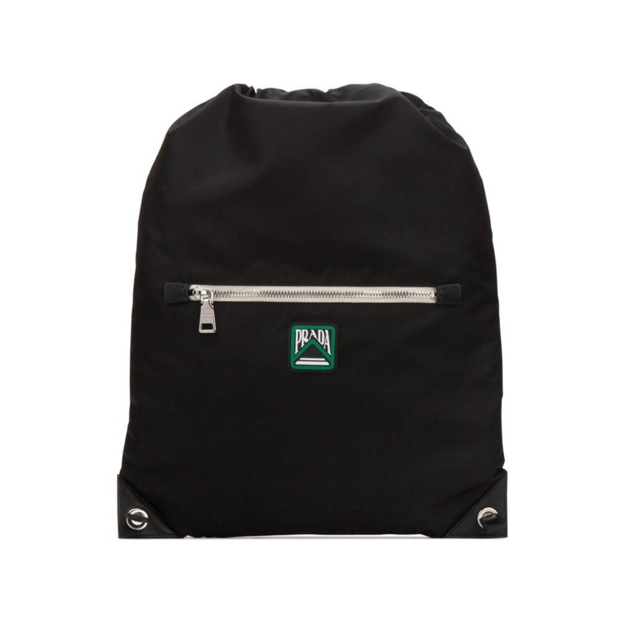 Prada Zaino Black Tessuto Nylon Drawstring Backpack 2VZ030 at_Queen_Bee_of_Beverly_Hills