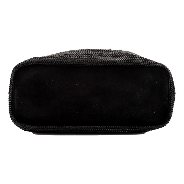 NEW! $1550 Authentic YSL Saint Laurent Boucle Raffia Leather Tote Bag Black  Tan