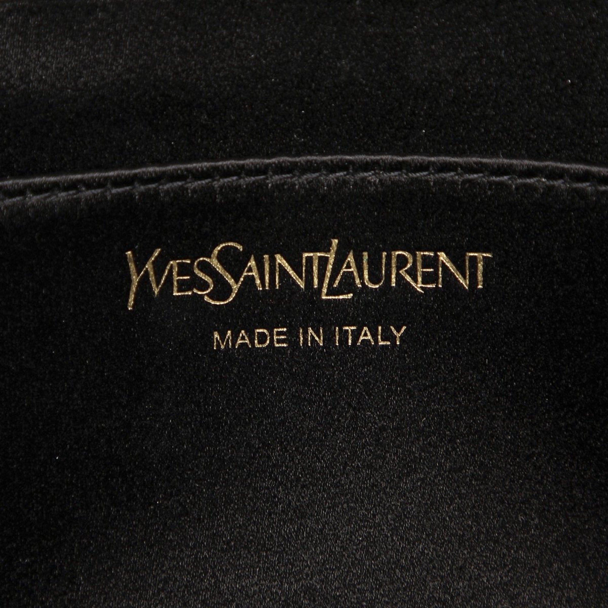 Saint Laurent YSL Belle de Jour Leather Black Large Clutch Bag 361120 at_Queen_Bee_of_Beverly_Hills