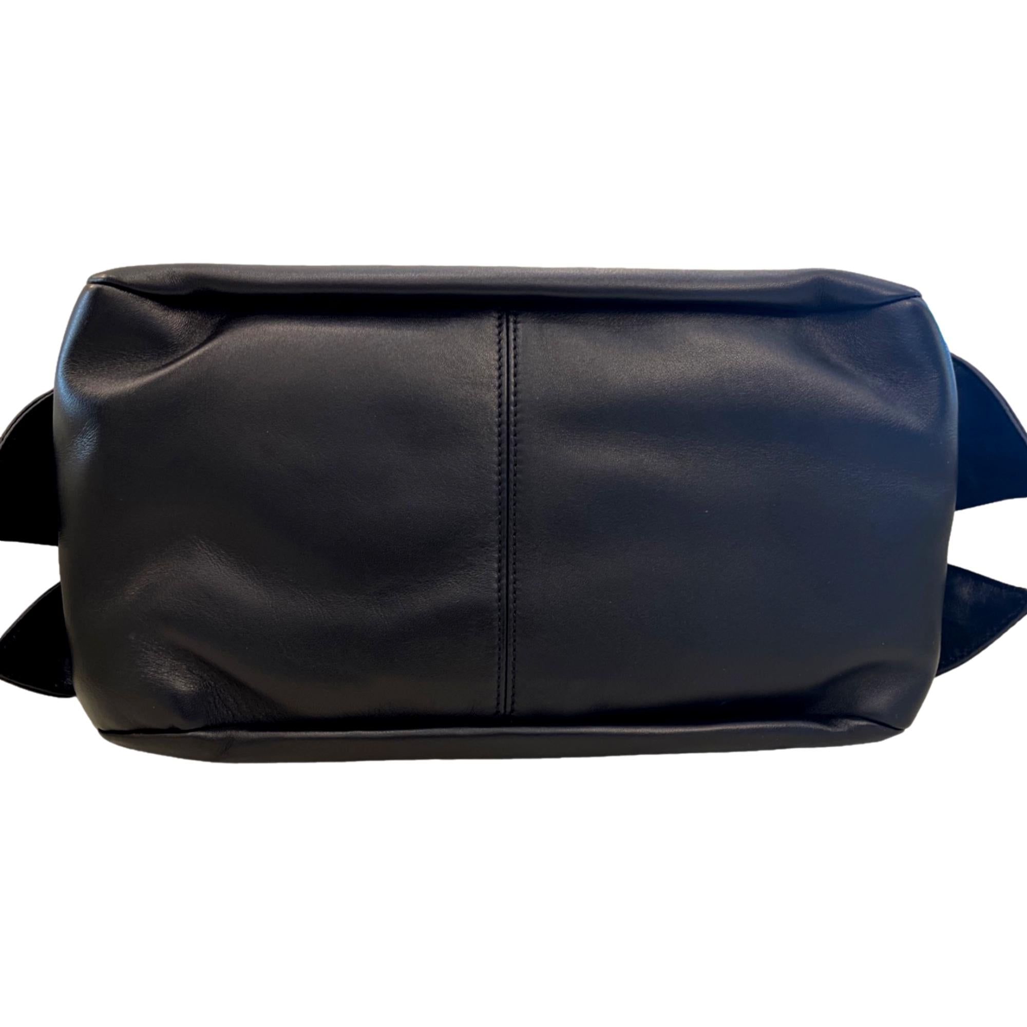 Versace La Medusa Lambskin Leather Black Gold Chain Bag at_Queen_Bee_of_Beverly_Hills